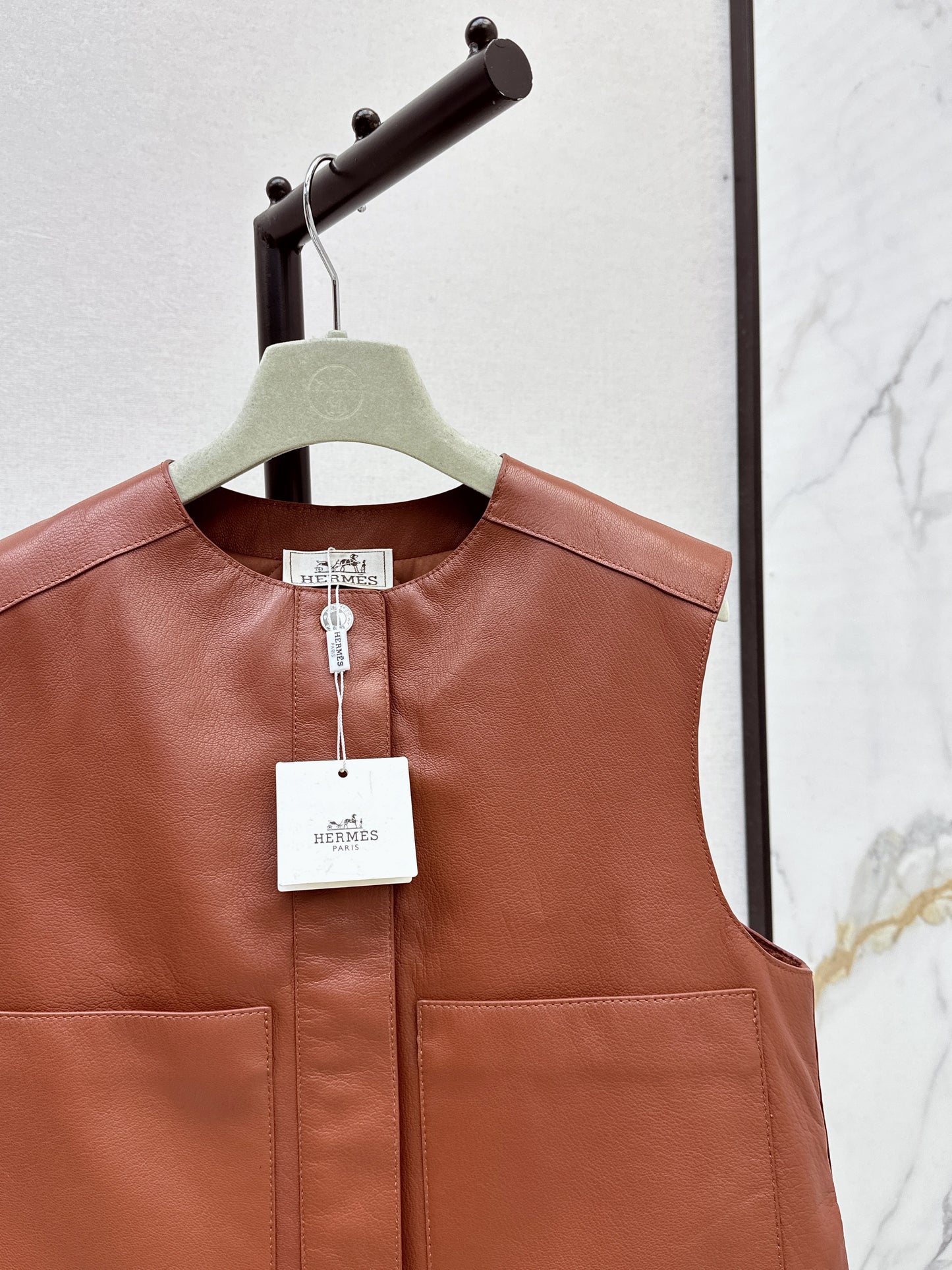 Her 25 genuine leather jacket vest coat