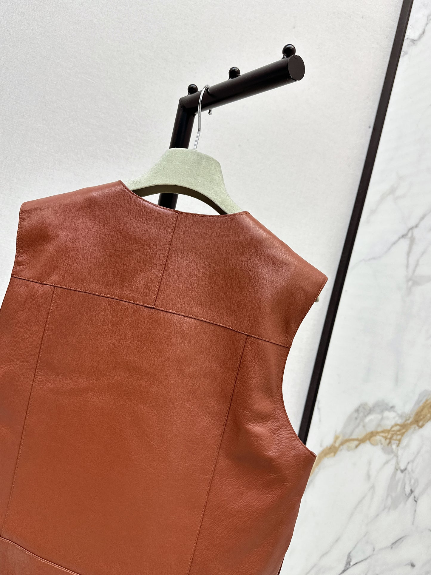 Her 25 genuine leather jacket vest coat
