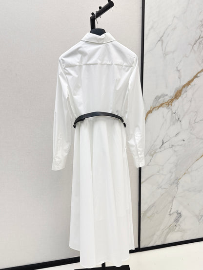 Di 25 Ruffle trim belt dress