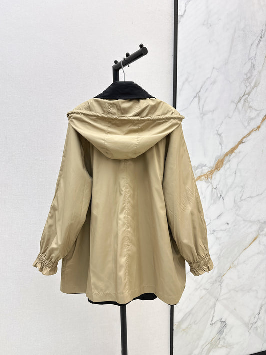 Pra 25 Reversible hooded windbreaker jacket