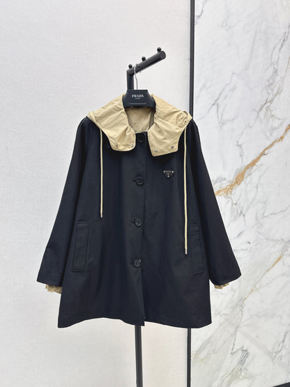 Pra 25 Reversible hooded windbreaker jacket