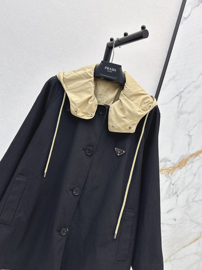 Pra 25 Reversible hooded windbreaker jacket