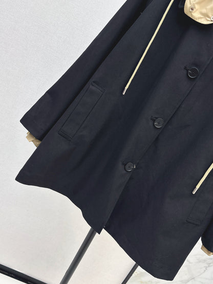 Pra 25 Reversible hooded windbreaker jacket