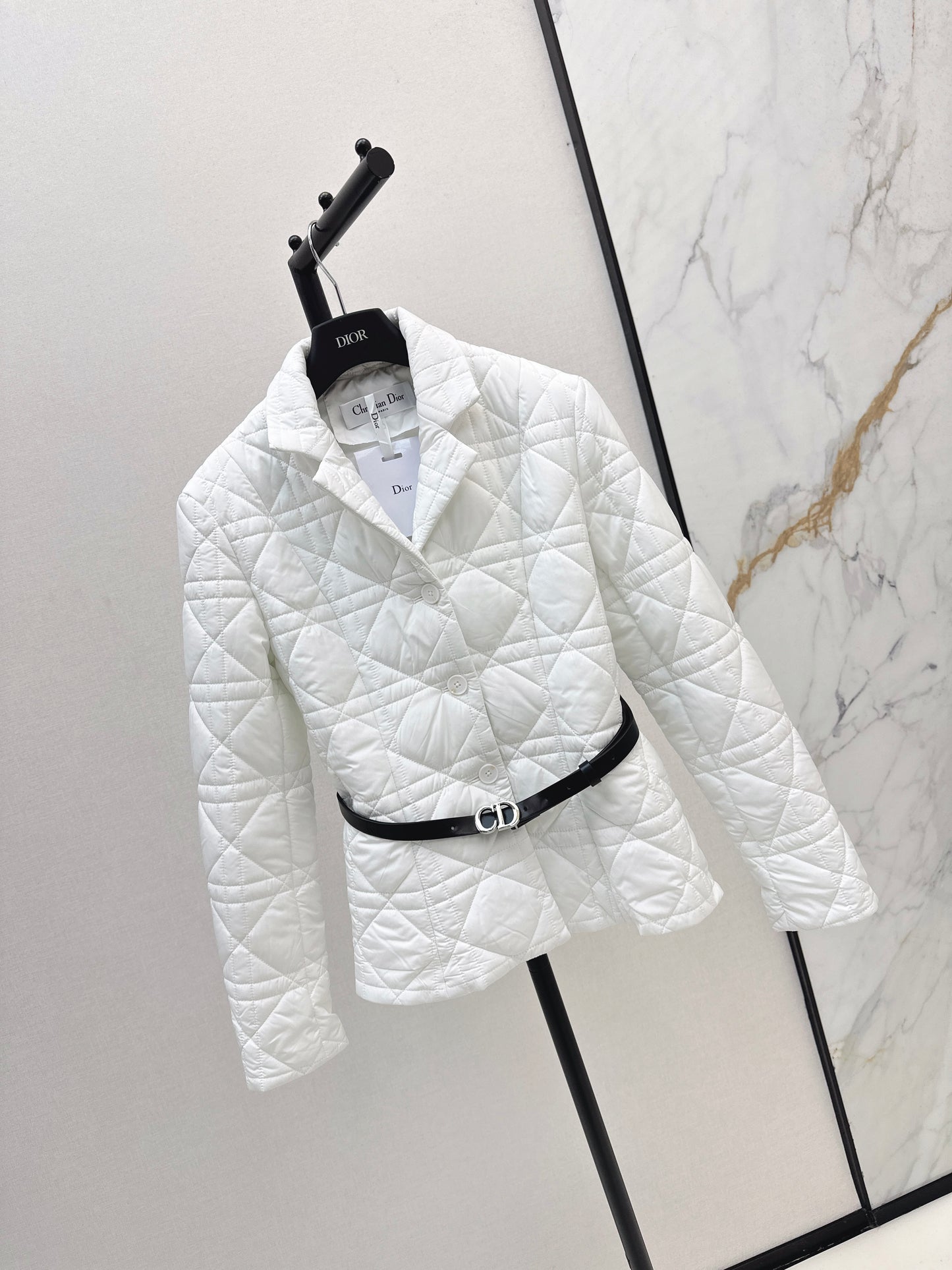Di 25 cannage padded jacket(WHITE/KHAKI/BLACK)