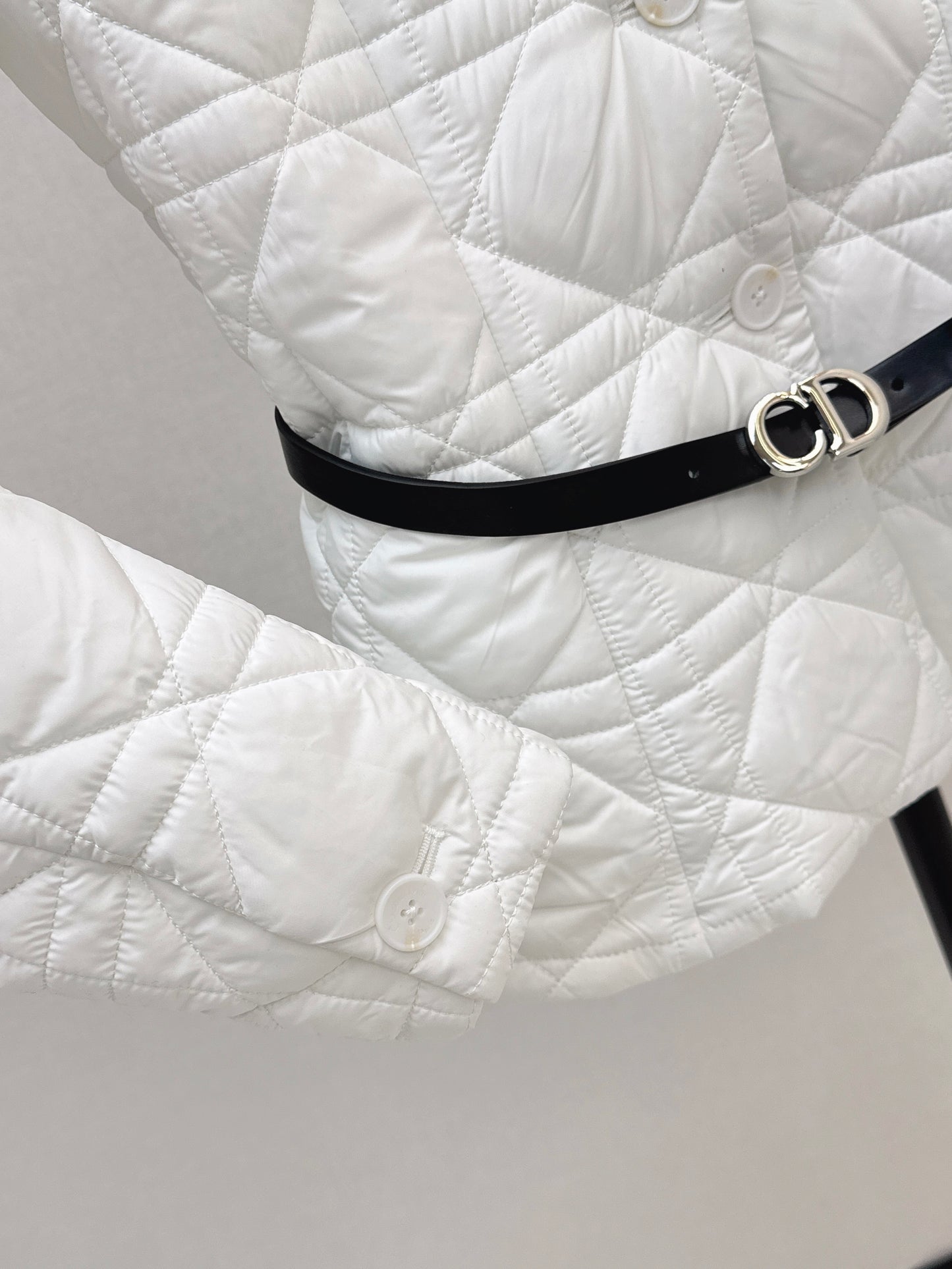 Di 25 cannage padded jacket(WHITE/KHAKI/BLACK)