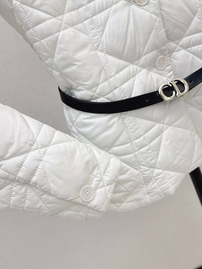 Di 25 cannage padded jacket(WHITE/KHAKI/BLACK)