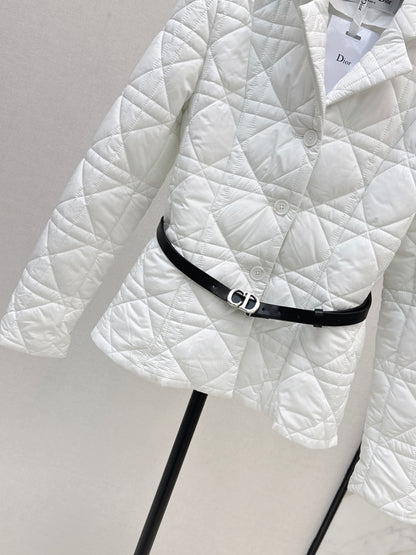 Di 25 cannage padded jacket(WHITE/KHAKI/BLACK)