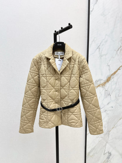 Di 25 cannage padded jacket(WHITE/KHAKI/BLACK)