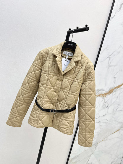 Di 25 cannage padded jacket(WHITE/KHAKI/BLACK)