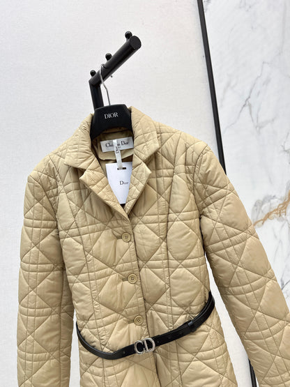 Di 25 cannage padded jacket(WHITE/KHAKI/BLACK)