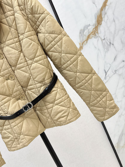 Di 25 cannage padded jacket(WHITE/KHAKI/BLACK)