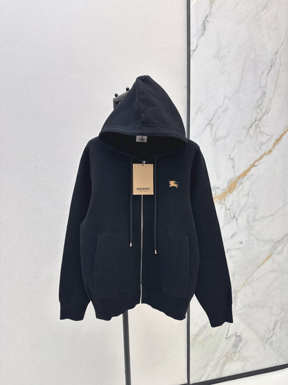 Bru 25 Hooded jacket with classic warhorse logo(BEIGI/BLACK)