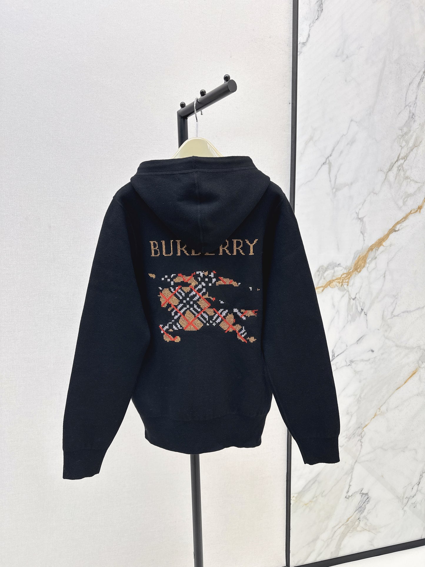 Bru 25 Hooded jacket with classic warhorse logo(BEIGI/BLACK)