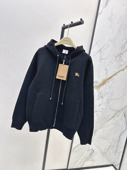 Bru 25 Hooded jacket with classic warhorse logo(BEIGI/BLACK)