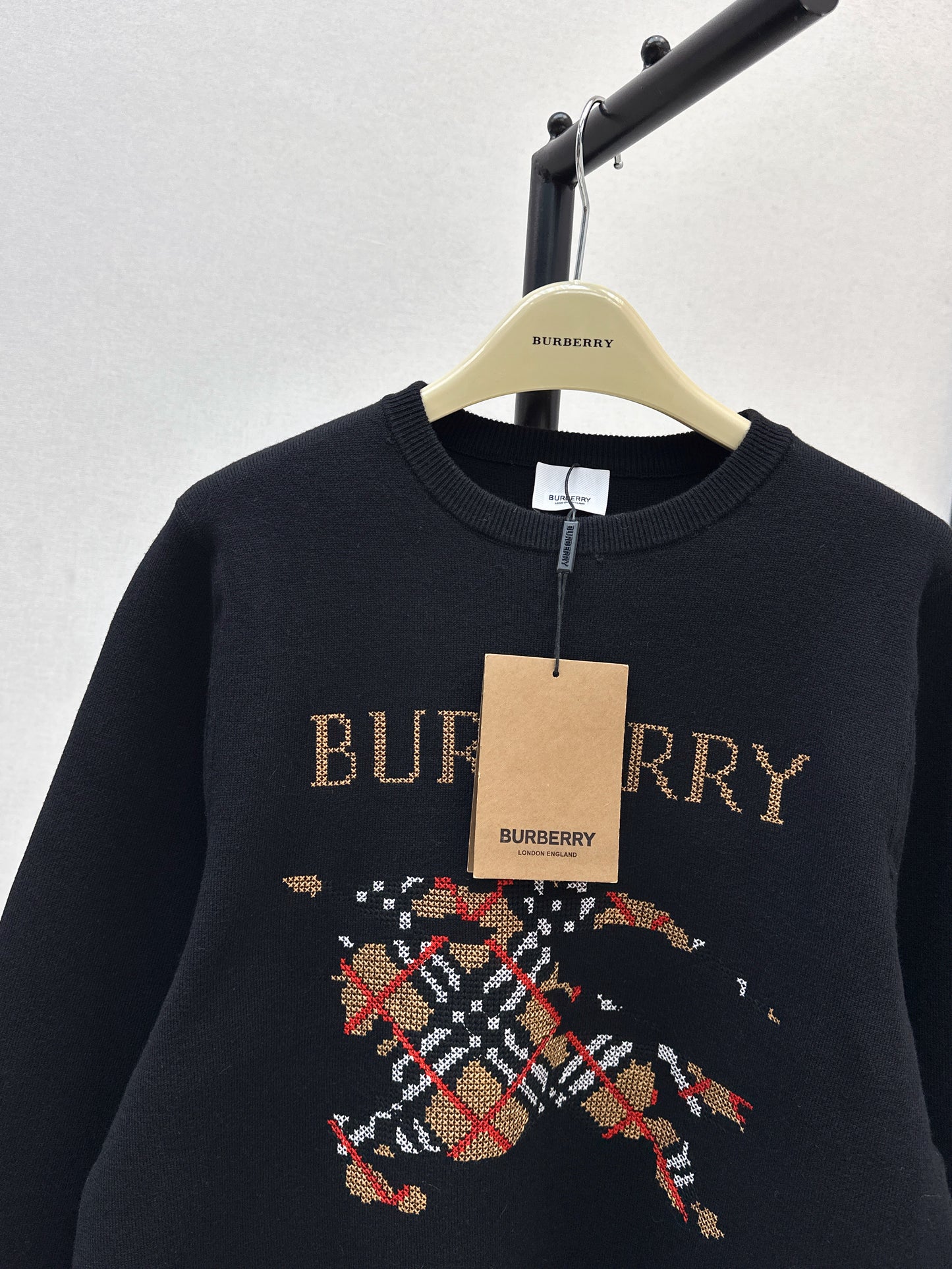 Bru 25 Classic Warhorse Logo Sweater(BEIGI/BLACK)
