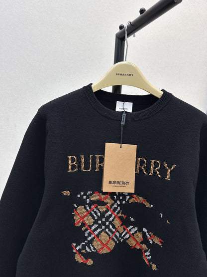 Bru 25 Classic Warhorse Logo Sweater(BEIGI/BLACK)
