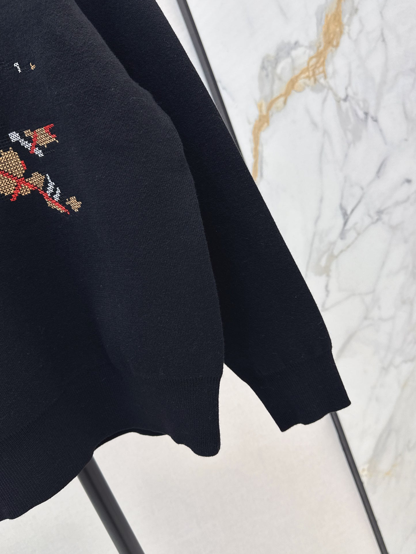 Bru 25 Classic Warhorse Logo Sweater(BEIGI/BLACK)