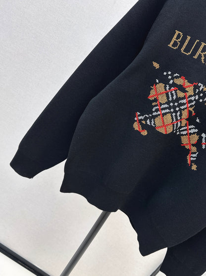 Bru 25 Classic Warhorse Logo Sweater(BEIGI/BLACK)