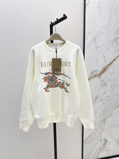 Bru 25 Classic Warhorse Logo Sweater(BEIGI/BLACK)