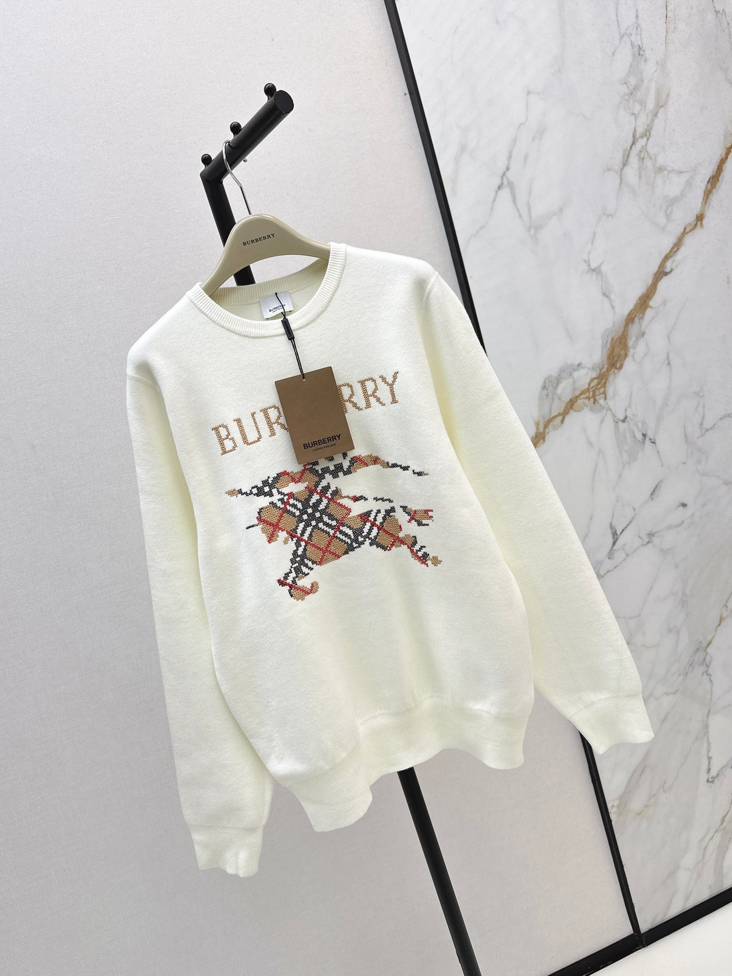 Bru 25 Classic Warhorse Logo Sweater(BEIGI/BLACK)