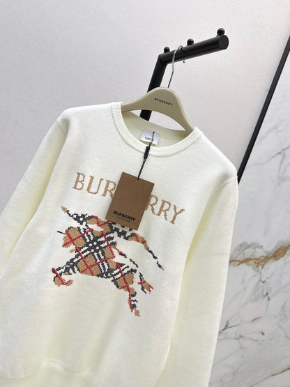Bru 25 Classic Warhorse Logo Sweater(BEIGI/BLACK)