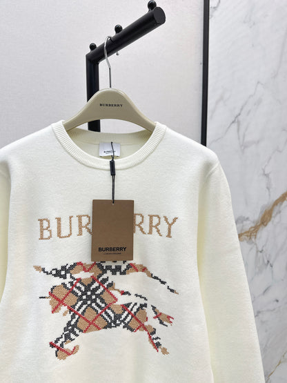 Bru 25 Classic Warhorse Logo Sweater(BEIGI/BLACK)