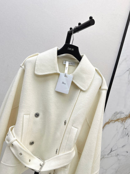 Di 25 New Lapel Wool Jacket(WHITE/KHAKI/BLACK)