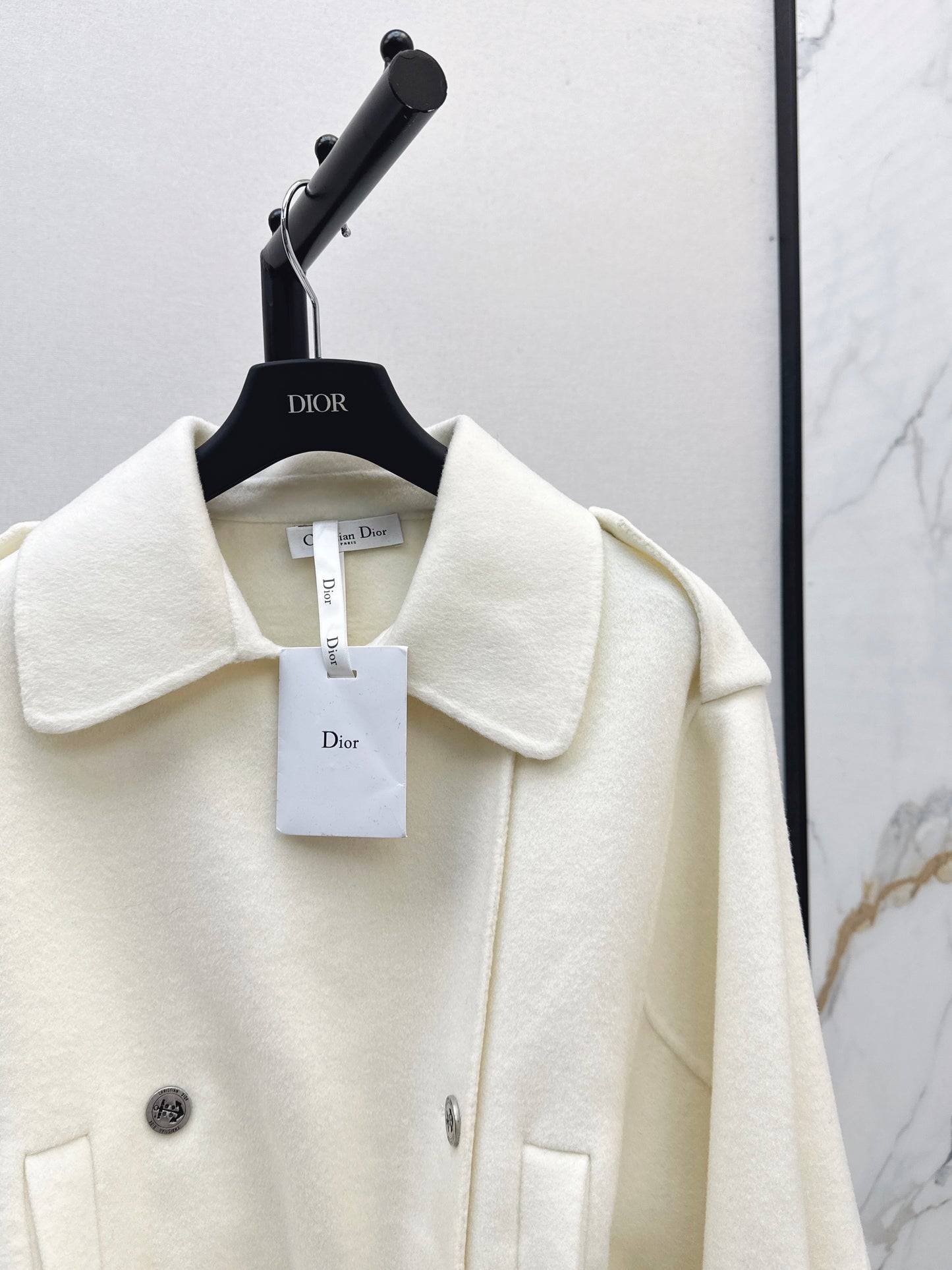 Di 25 New Lapel Wool Jacket(WHITE/KHAKI/BLACK)