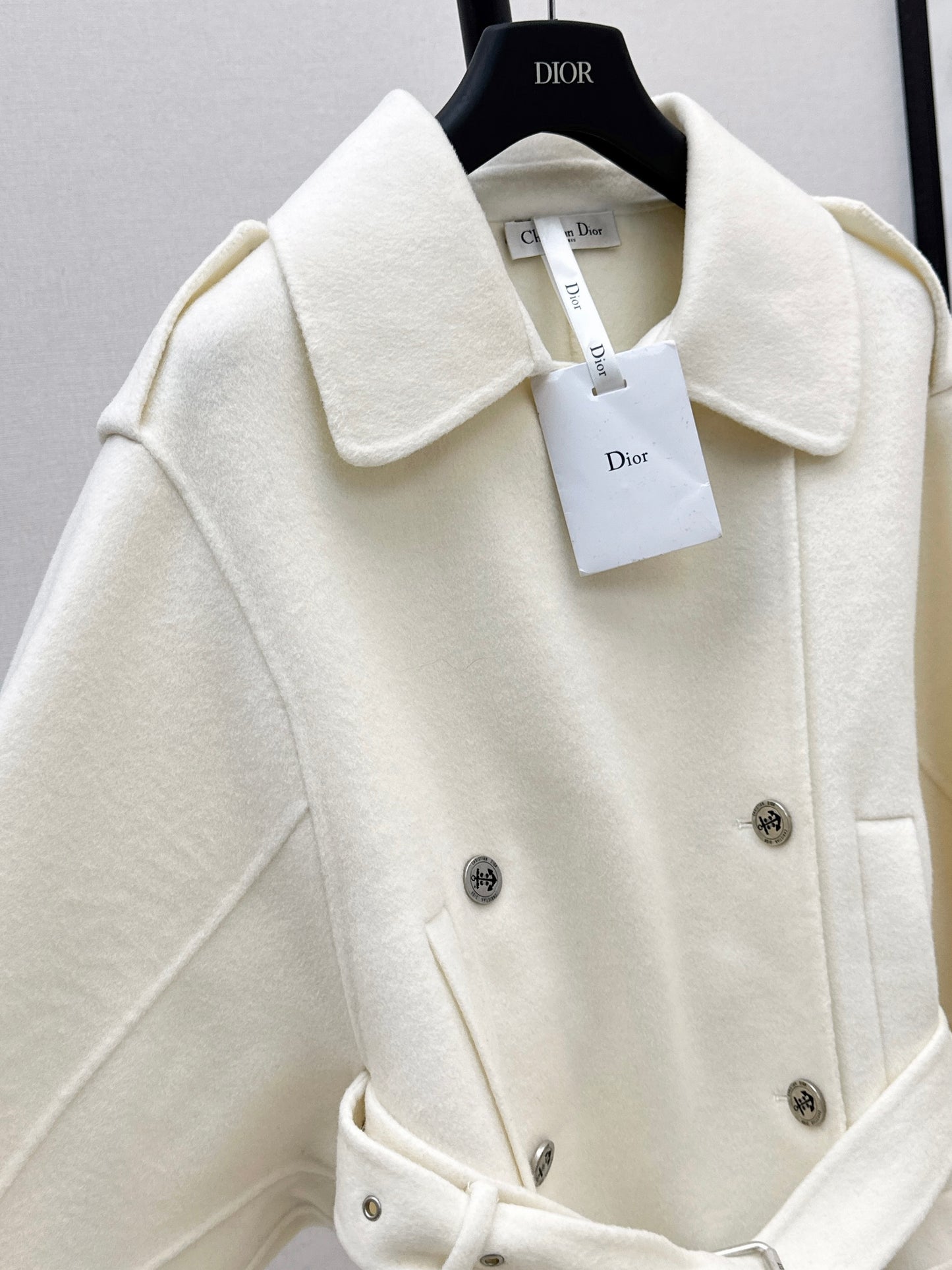 Di 25 New Lapel Wool Jacket(WHITE/KHAKI/BLACK)