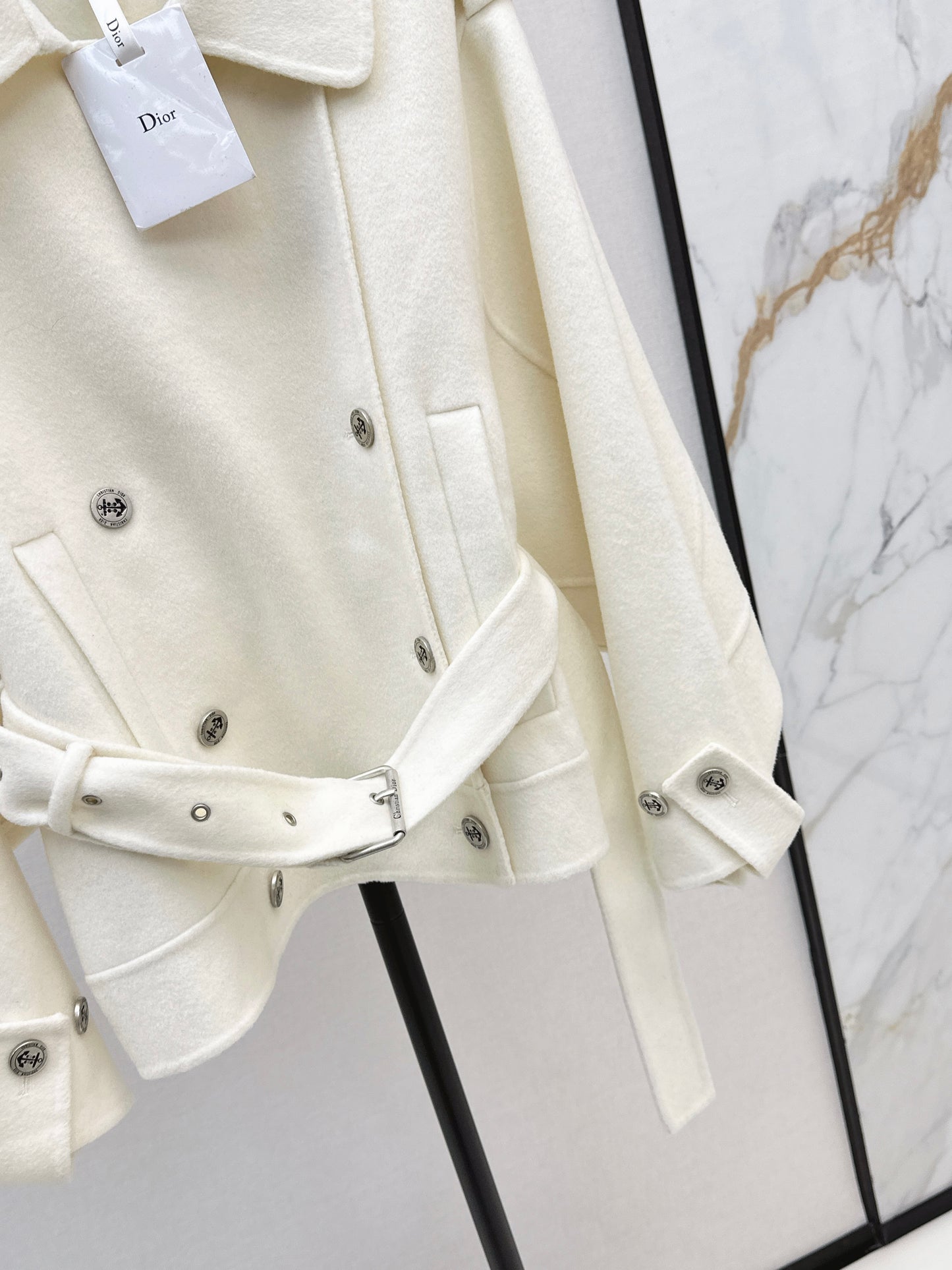 Di 25 New Lapel Wool Jacket(WHITE/KHAKI/BLACK)