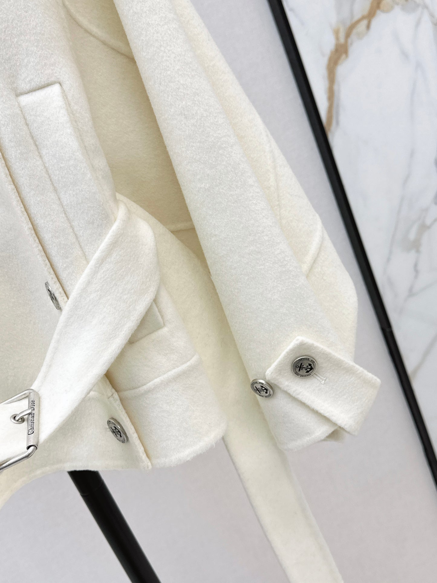 Di 25 New Lapel Wool Jacket(WHITE/KHAKI/BLACK)