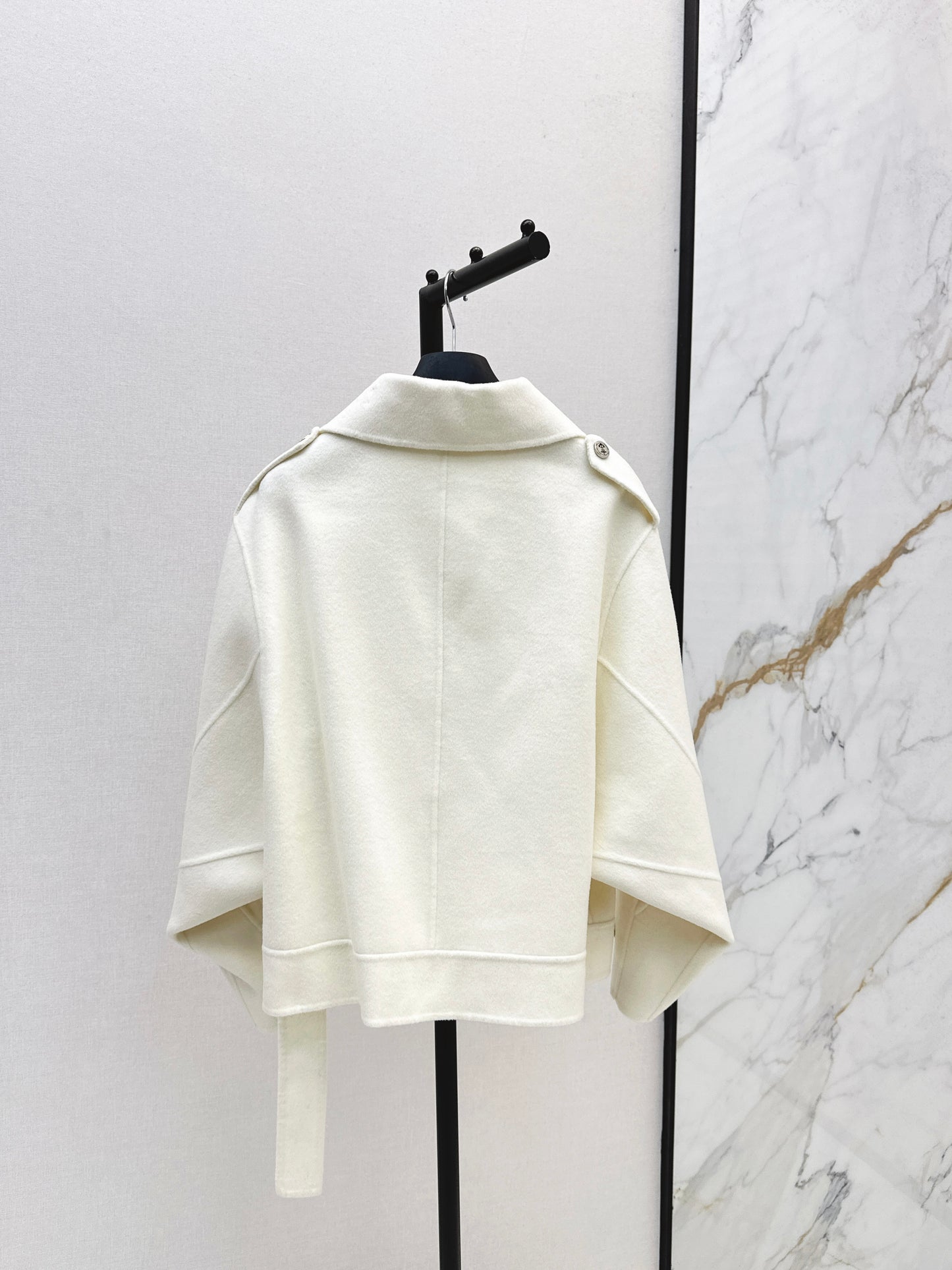 Di 25 New Lapel Wool Jacket(WHITE/KHAKI/BLACK)