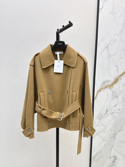 Di 25 New Lapel Wool Jacket(WHITE/KHAKI/BLACK)