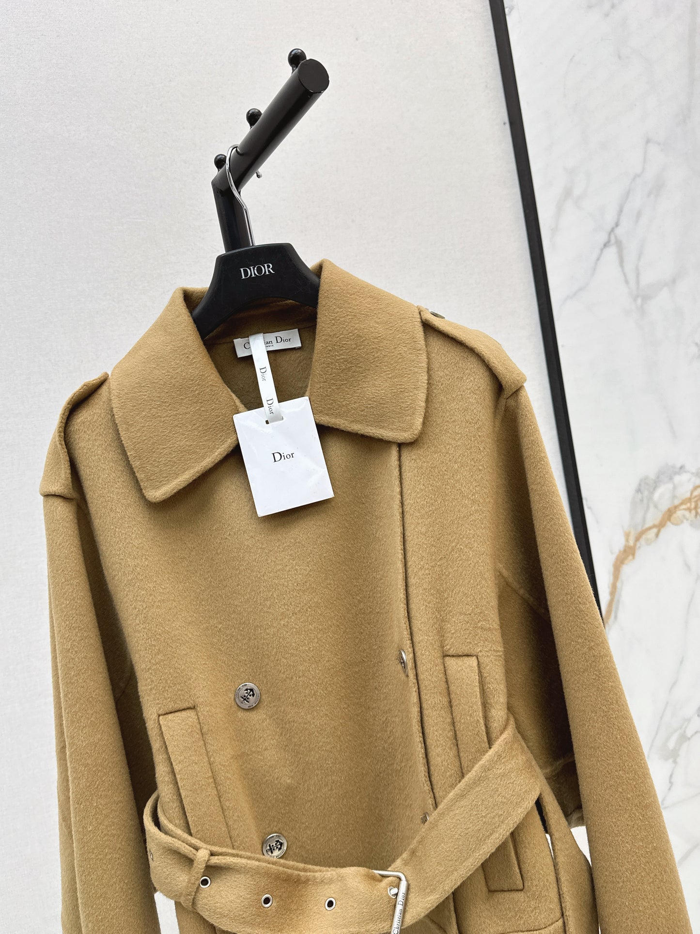 Di 25 New Lapel Wool Jacket(WHITE/KHAKI/BLACK)