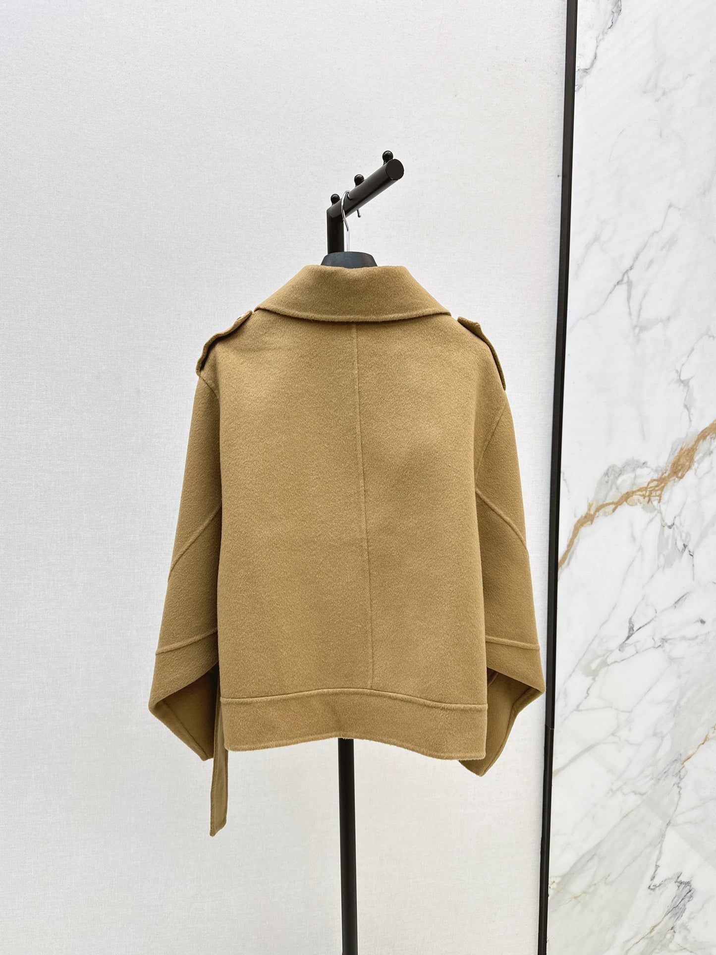 Di 25 New Lapel Wool Jacket(WHITE/KHAKI/BLACK)