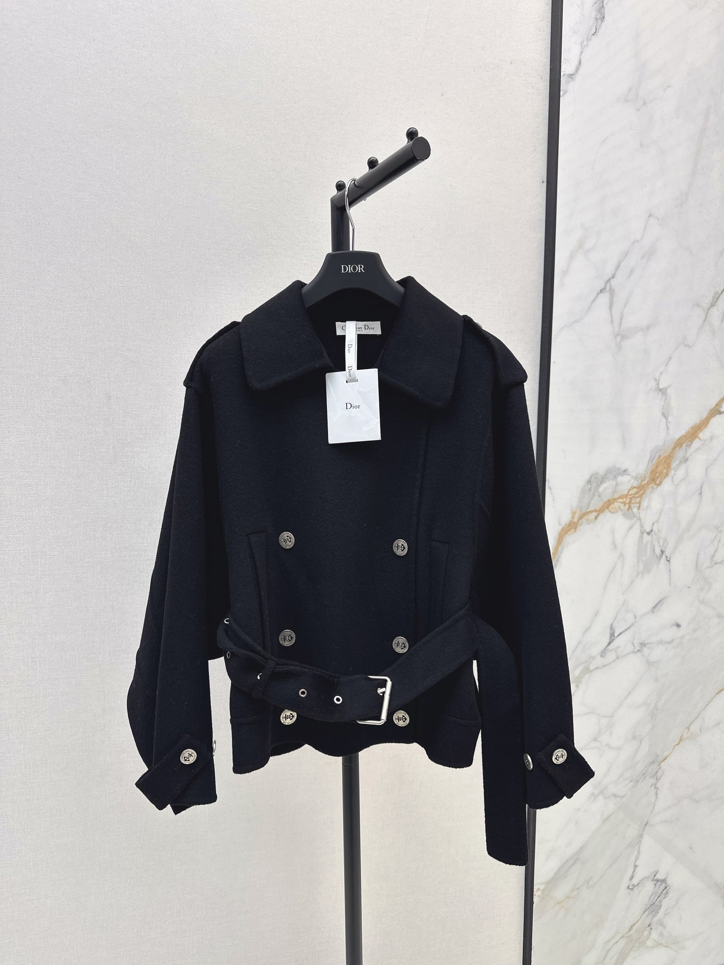 Di 25 New Lapel Wool Jacket(WHITE/KHAKI/BLACK)