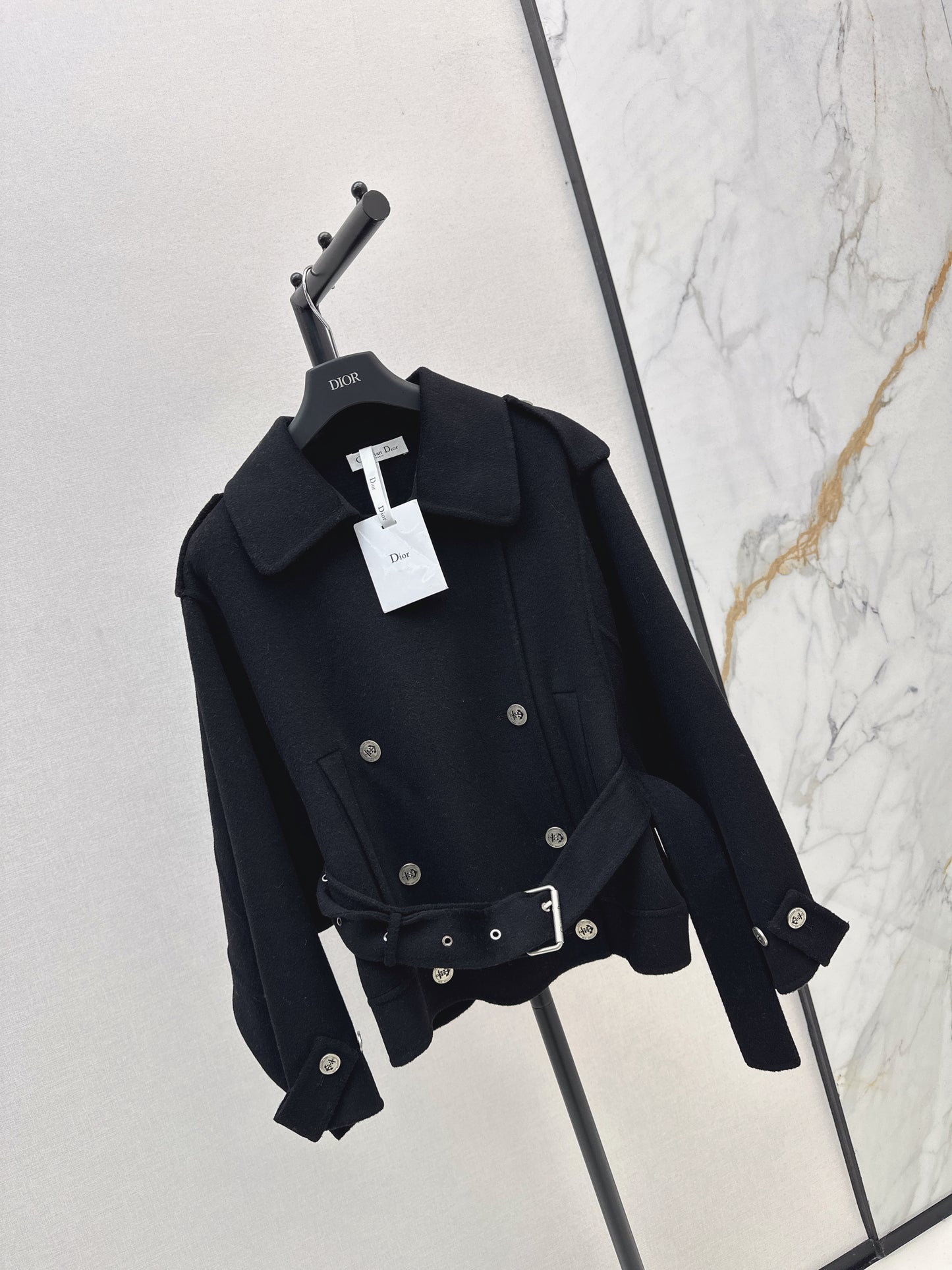 Di 25 New Lapel Wool Jacket(WHITE/KHAKI/BLACK)