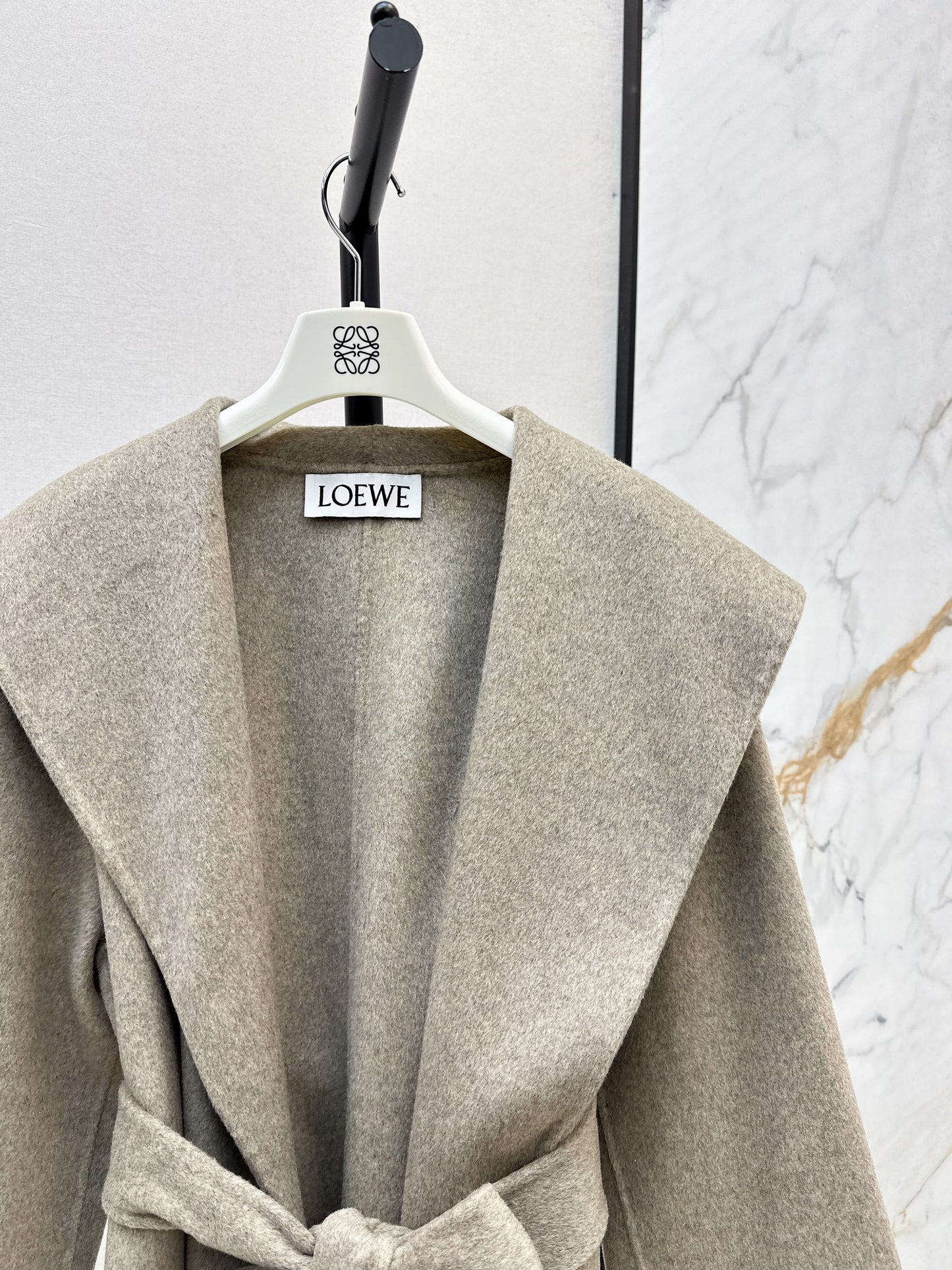 LO 25 long wool coat(ORANGE/BLACK/ORANGE)