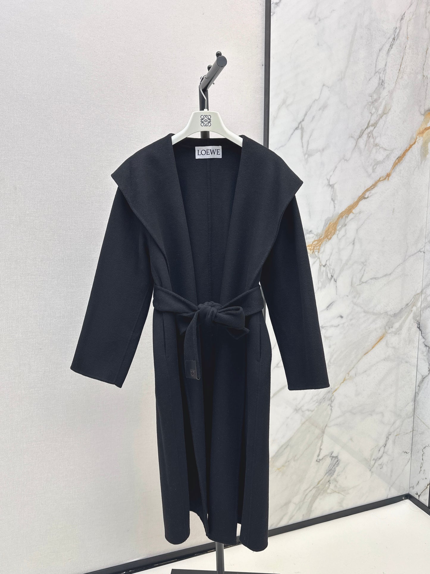 LO 25 long wool coat(ORANGE/BLACK/ORANGE)