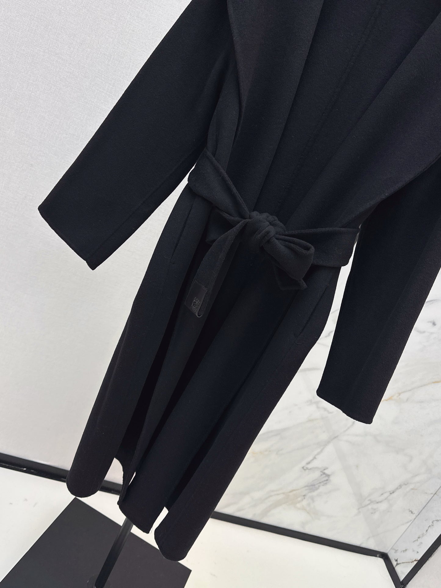 LO 25 long wool coat(ORANGE/BLACK/ORANGE)