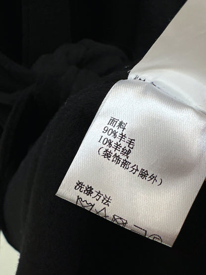 LO 25 long wool coat(ORANGE/BLACK/ORANGE)