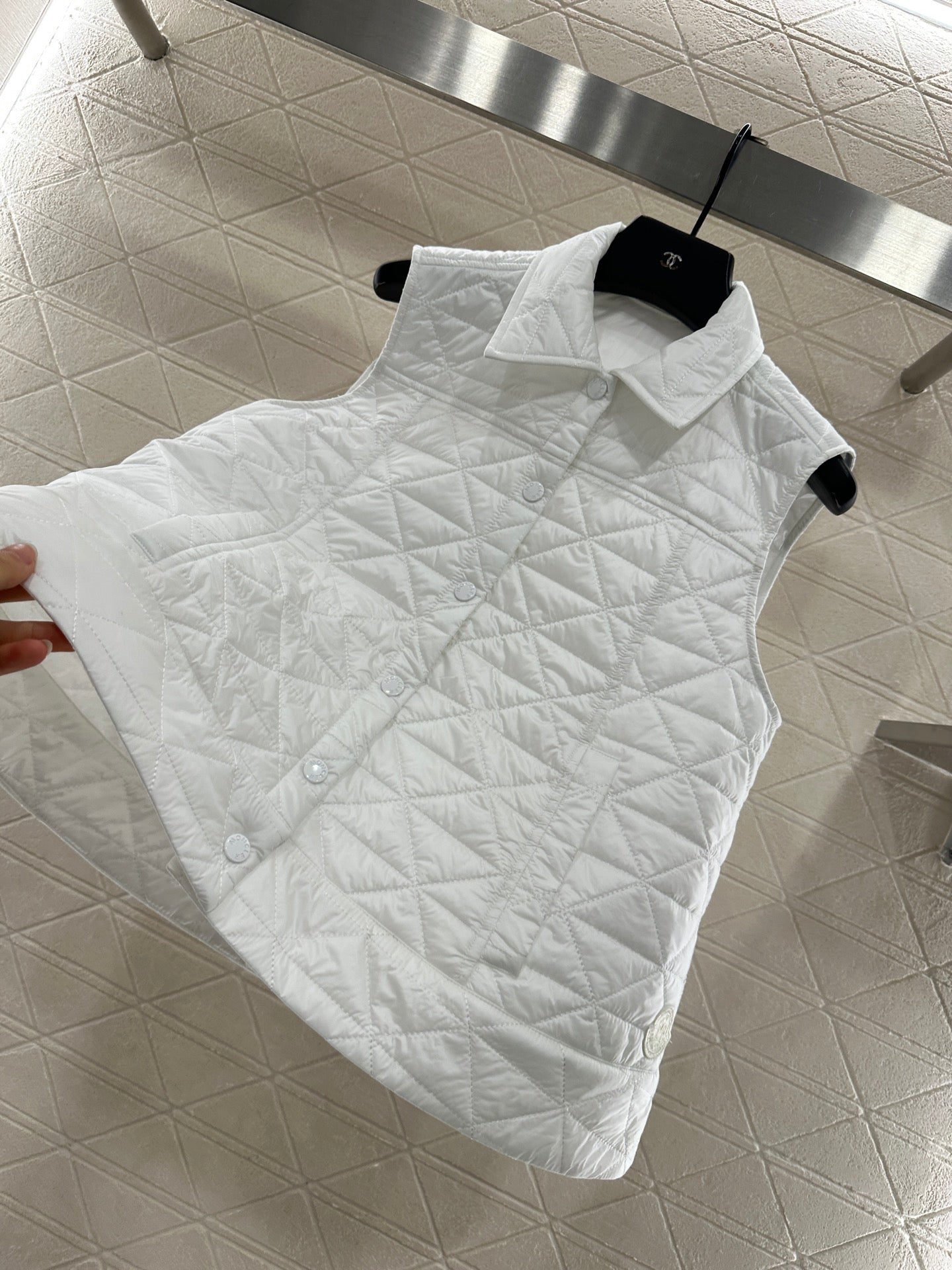 Mon 25 Raglan cotton vest（WHITE/BLUE/BLACK）