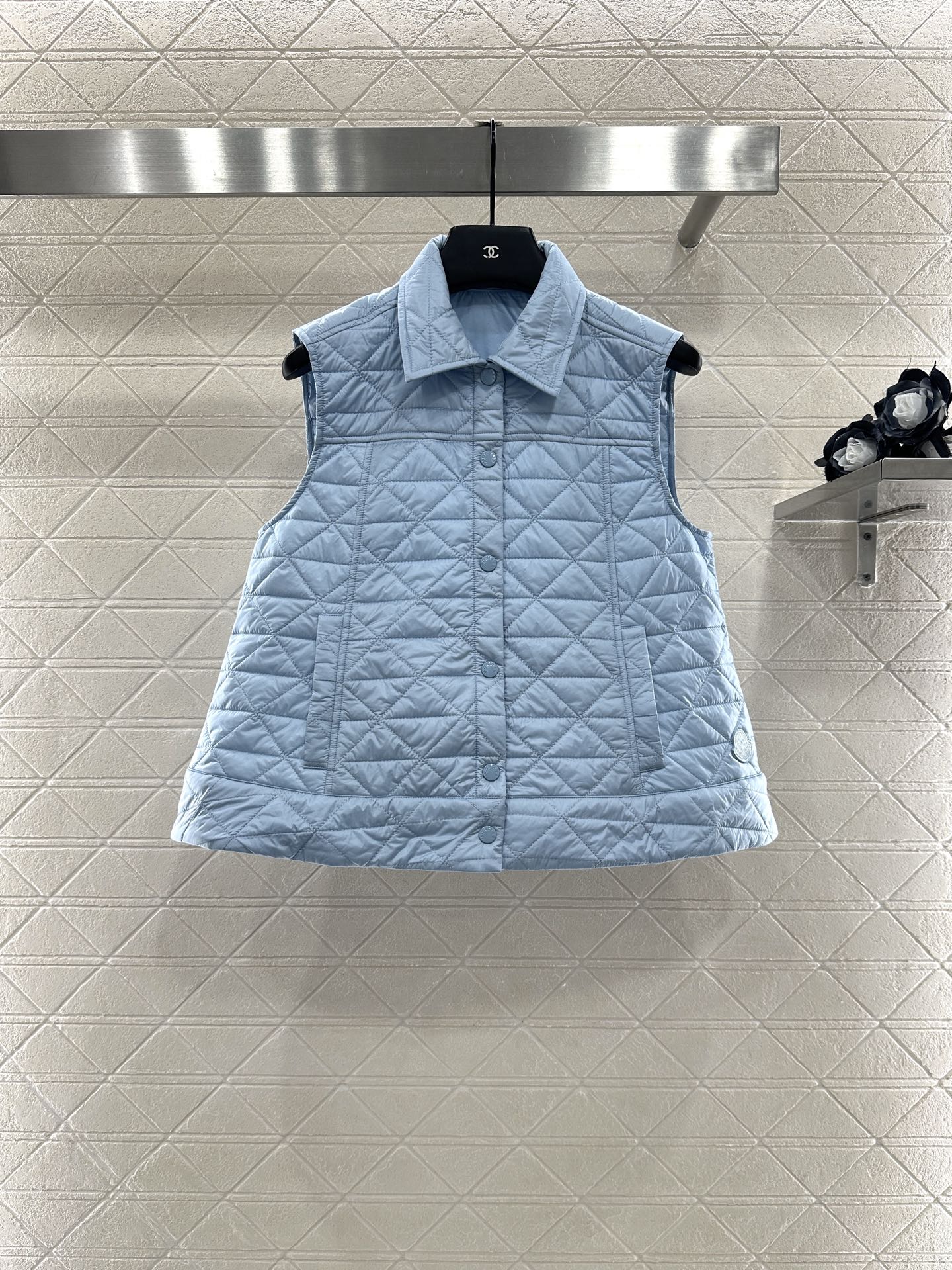 Mon 25 Raglan cotton vest（WHITE/BLUE/BLACK）