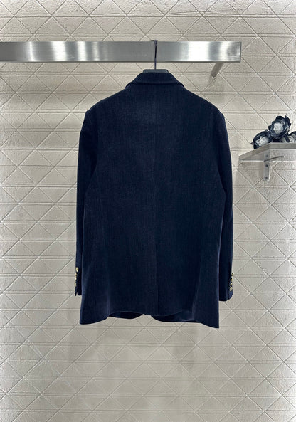 Mi 25 Denim Jacket Pleated Skirt Suit