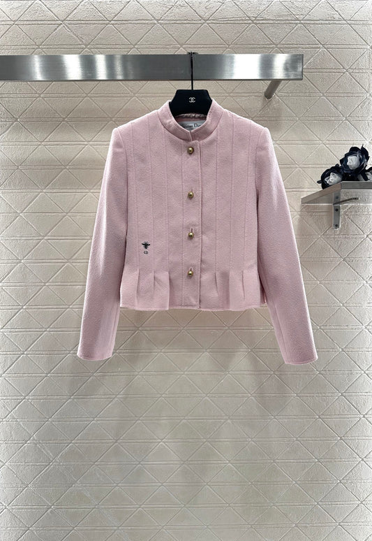 Di 25 Stand up collar lace jacket(PINK/BEIGI)