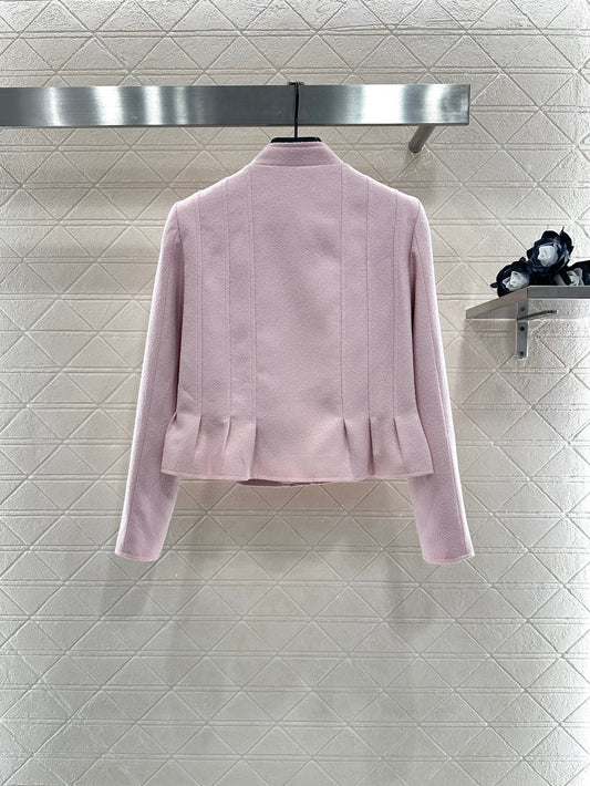 Di 25 Stand up collar lace jacket(PINK/BEIGI)