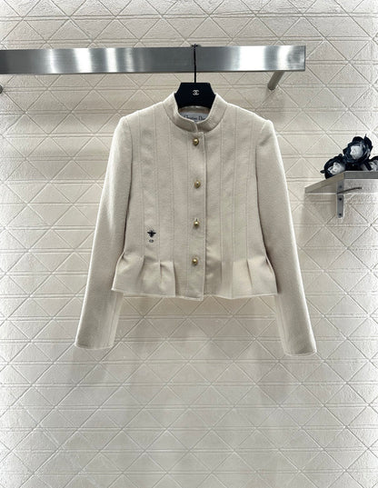 Di 25 Stand up collar lace jacket(PINK/BEIGI)