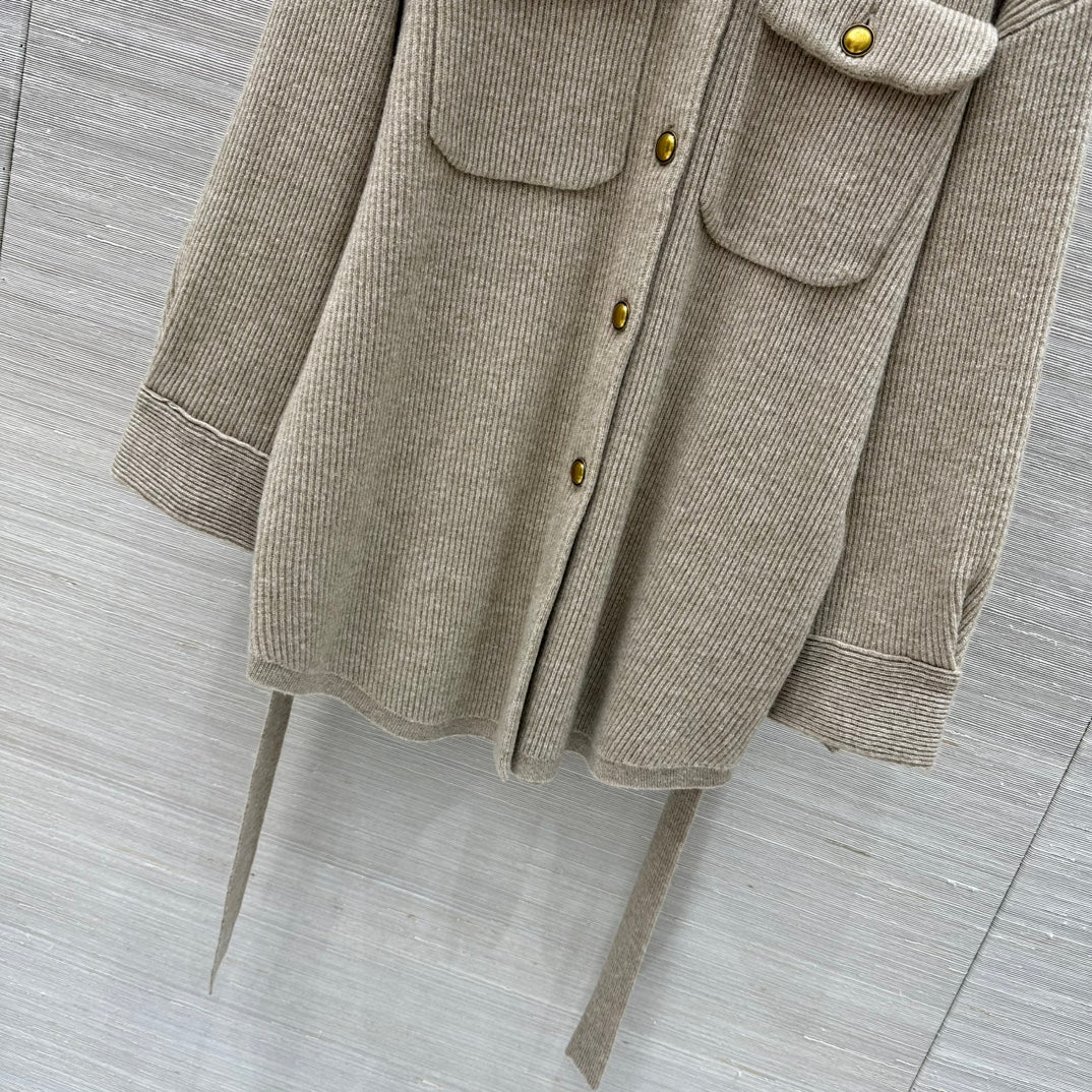 Bru 25 Lapel cashmere long coat(KHAKI/GRAY)