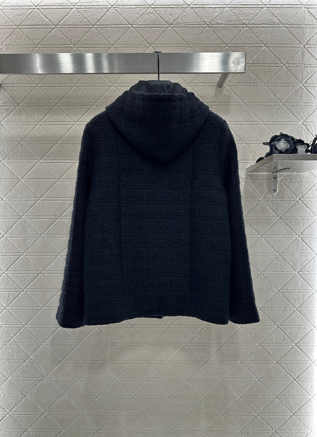 C 25 Wool woolen coat with detachable hood