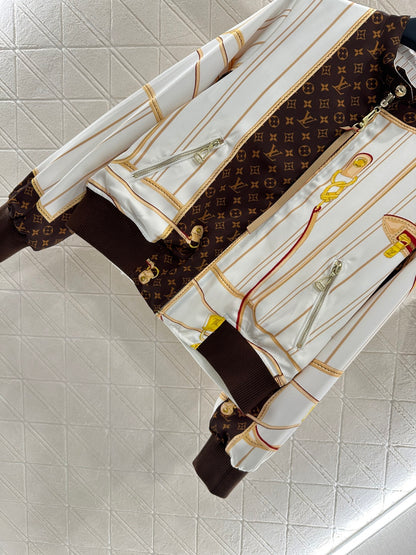 L 25 Reversible Stand Collar Jacket + Midi Skirt Set